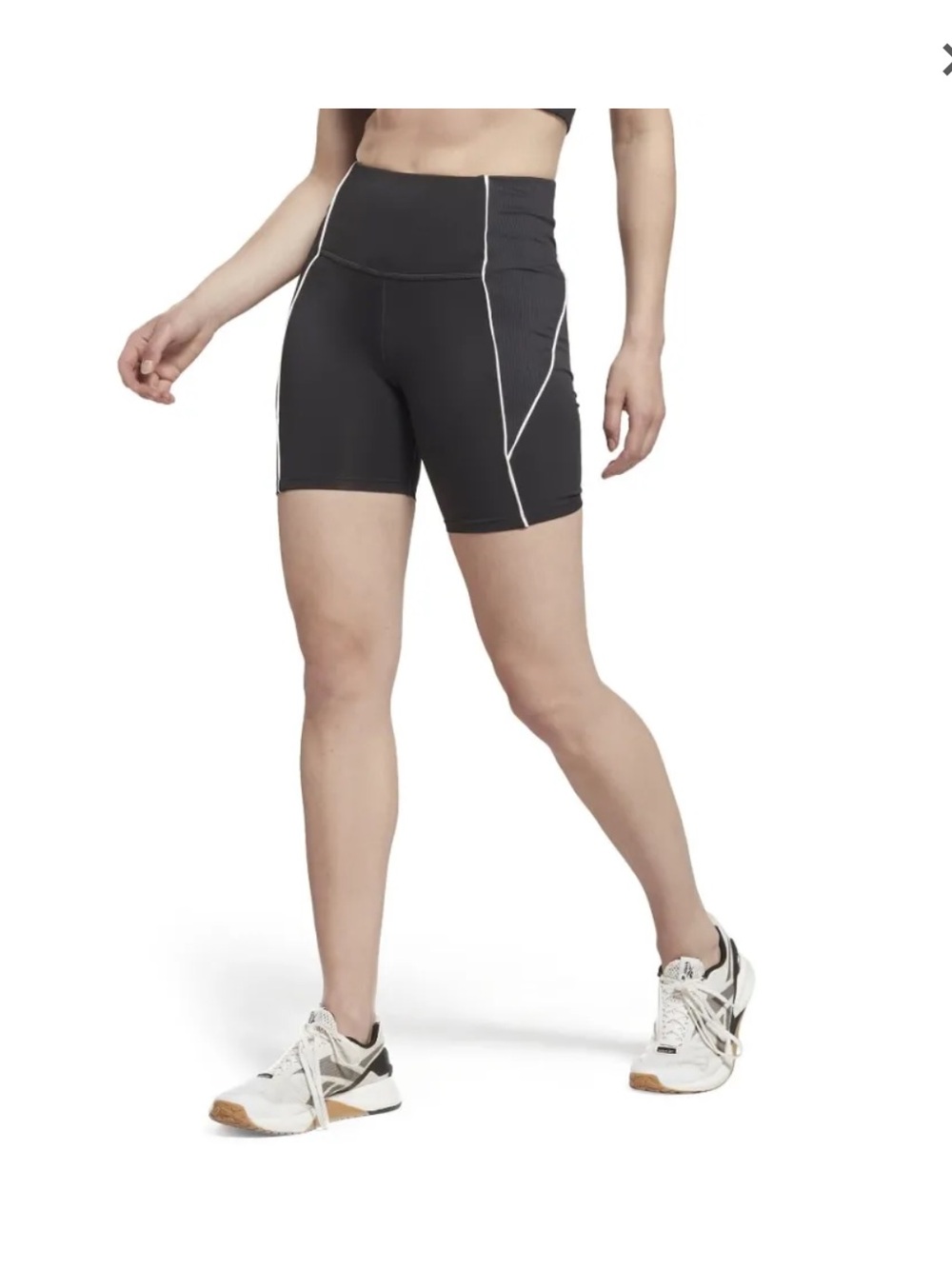 Reebok Workout Shorts with Contrast Piping